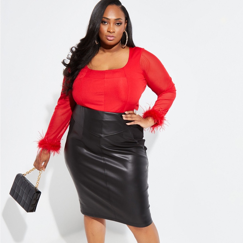 NWT Ashley Stewart Plus Size Red Top - 18/20